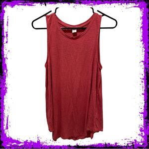Old Navy Luxe Red Womens Tank Top, Women’s Size Small, Tunic, Flowy, Summer